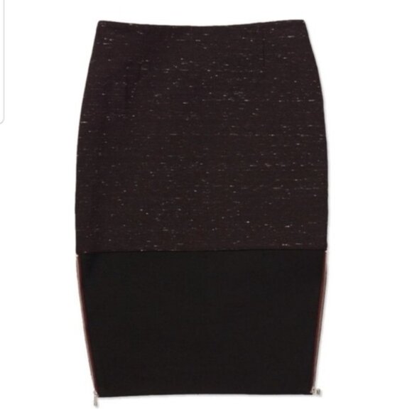 Aritzia Wilfred Campagne Pencil Skirt Heathered High Rise Waist zipper Size 0 - Picture 3 of 15